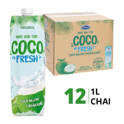 NƯỚC DỪA TƯƠI thùng 12 chai